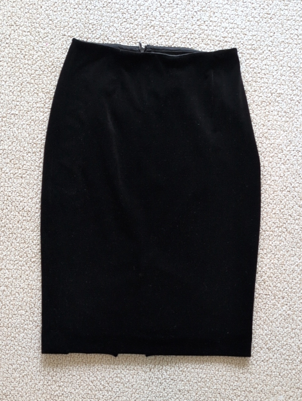 White House Black Market Black Velvet Pencil Skirt - Sleek Office Staple